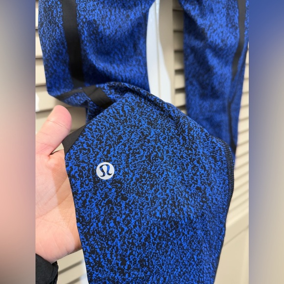 Lululemon On Track Tight Circuit Cerulean Blue Black / Black - Picture 11 of 13